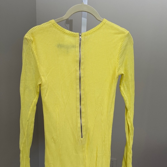 Rag & Bone Knit The Ribbed Dress in Yellow - Picture 3 of 8